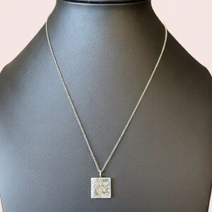 Tiffany & Co. Notes Collection “Tiffany & Co. New York” Necklace Silver